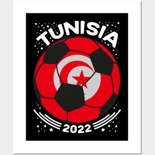 Tunisia Flag Soccer Football Team Posters and Art